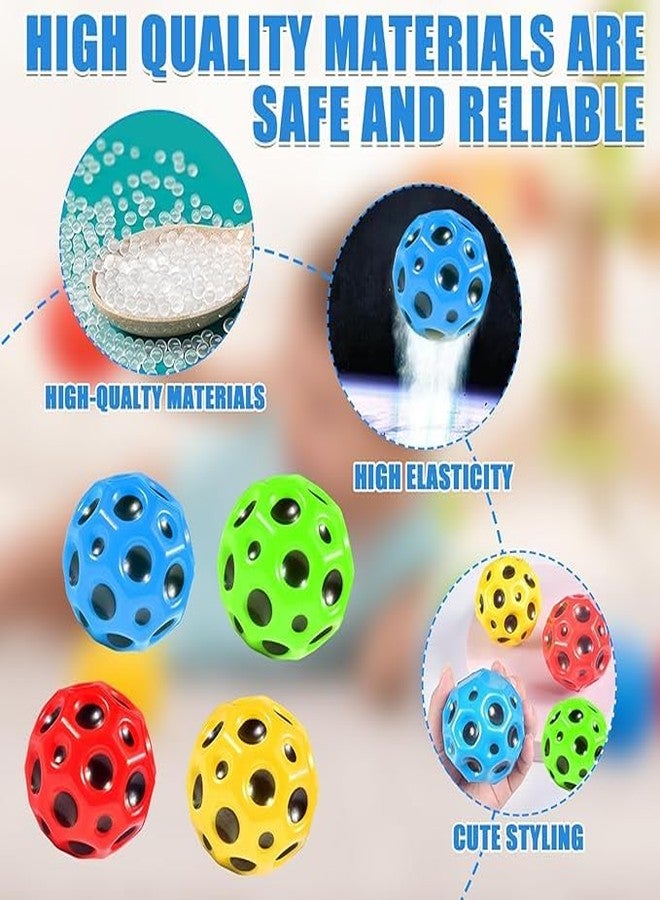 MANVI Bouncing Moon Ball for Kids, Stress Relief Jumping Ball for Birthday Gift, Bouncy Balls for Athlete Training and Sensory Play (12) - Image 3